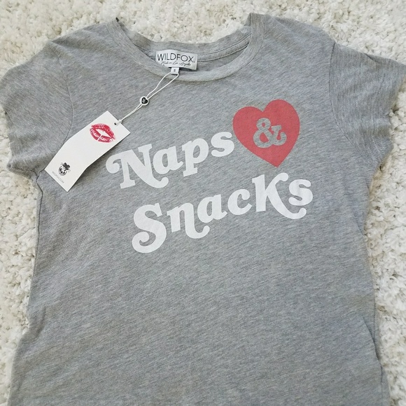 Wildfox Tops - Wildfox/Naps & Snacks Grapic T-shirt